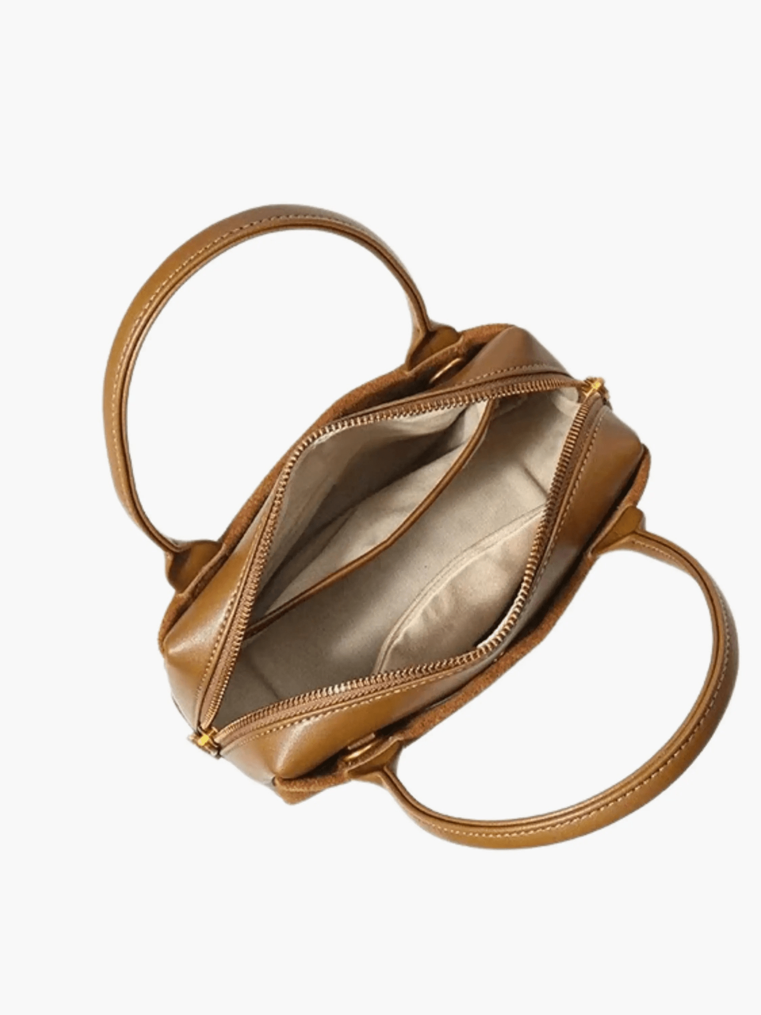 Luthira | Suede & Leather Handbag – Rustic Elegance - in Purple | Arvea Bags