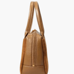 Luthira | Suede & Leather Handbag – Rustic Elegance - in Purple | Arvea Bags