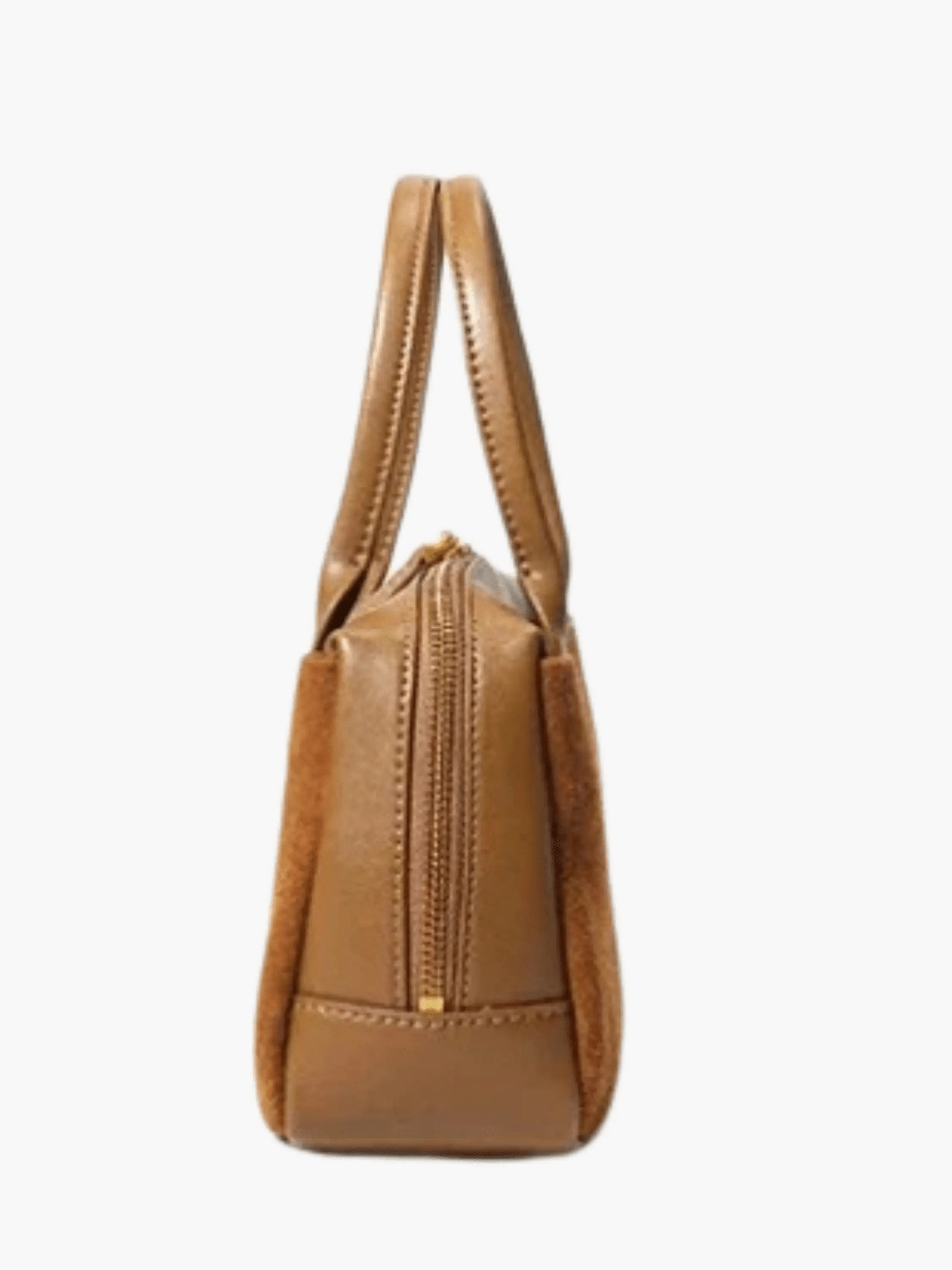 Luthira | Suede & Leather Handbag – Rustic Elegance - in Purple | Arvea Bags