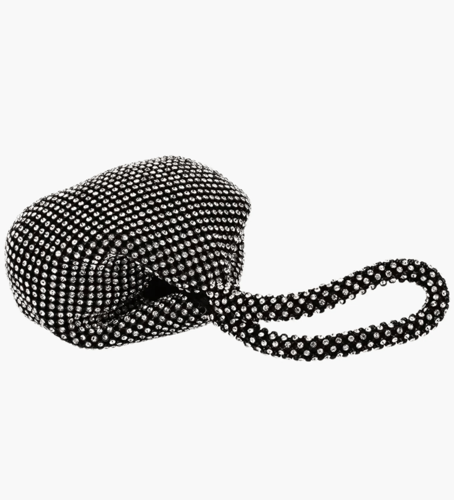 Luxe | Silver Crystal Mesh Knot Bag – Glamorous & Eye - Catching - in Gold | Arvea Bags