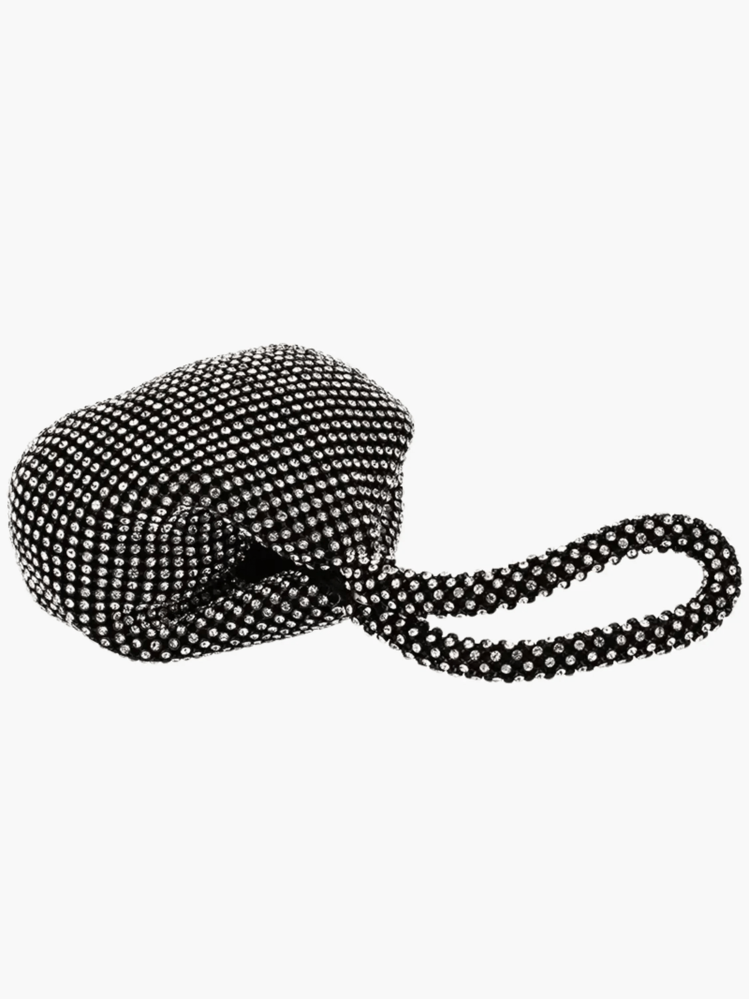 Luxe | Silver Crystal Mesh Knot Bag – Glamorous & Eye - Catching - in Gold | Arvea Bags