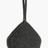 Luxe | Silver Crystal Mesh Knot Bag – Glamorous & Eye - Catching - in Gold | Arvea Bags