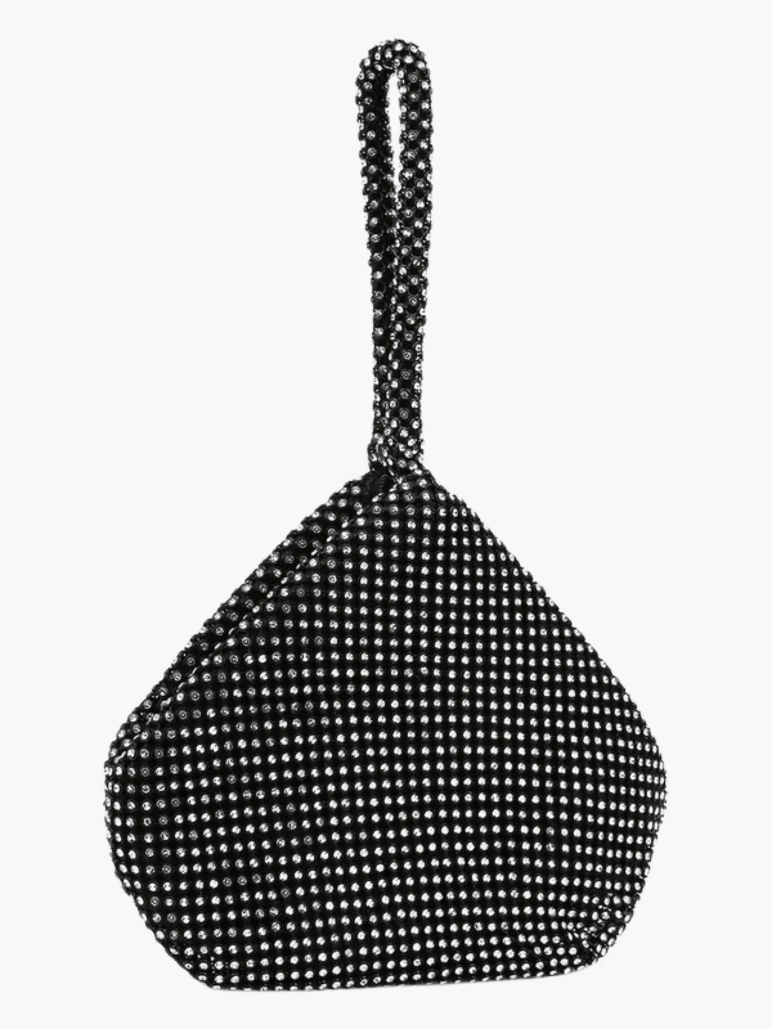 Luxe | Silver Crystal Mesh Knot Bag – Glamorous & Eye - Catching - in Gold | Arvea Bags
