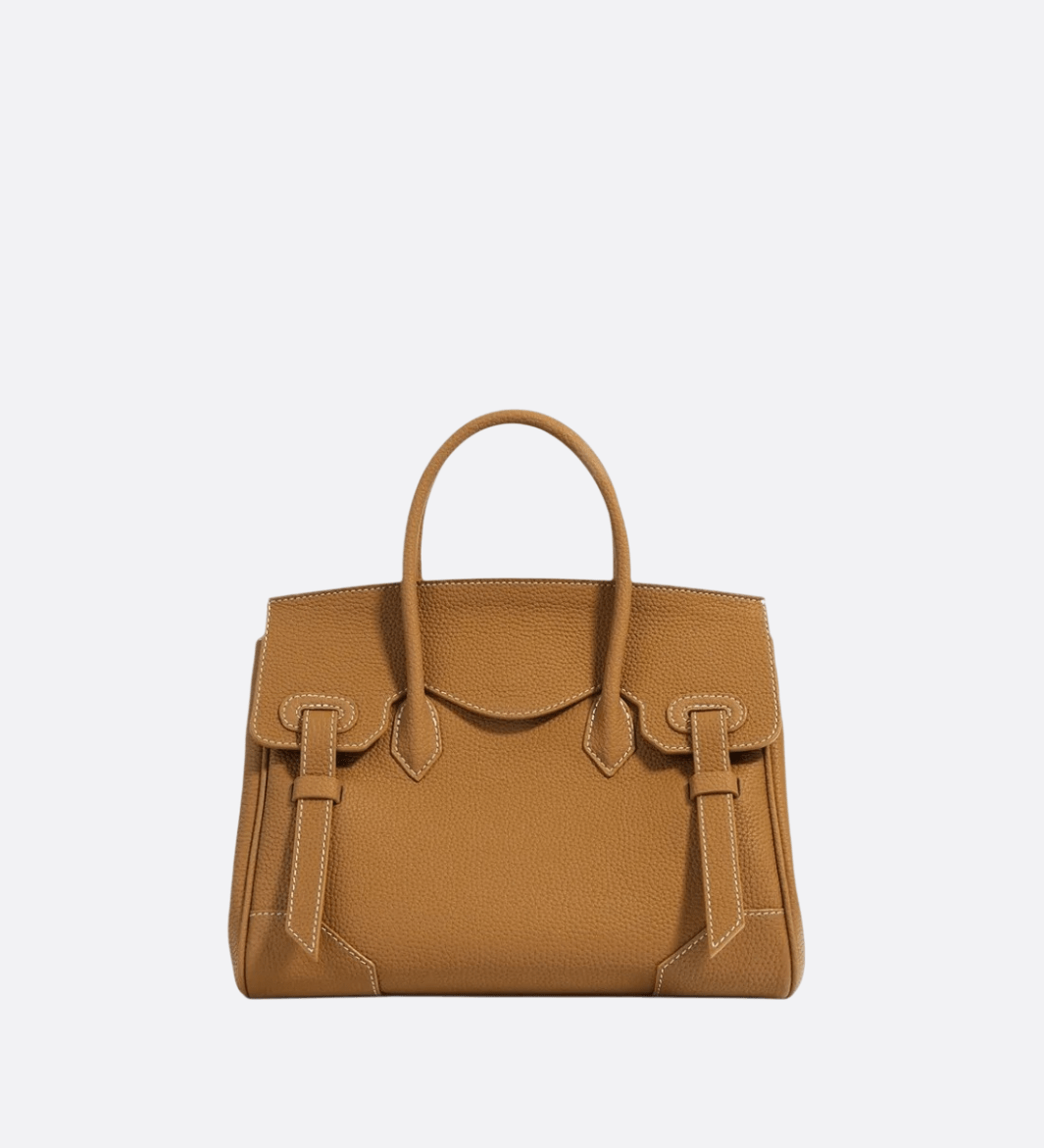 Luxury full - grain leather tote bag in camel – timeless and versatile fashion accessory - in Camel | Arvea Bags
