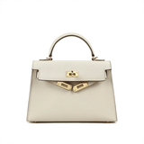 Luxury Top Handle Bag – Timeless Structured Designer Handbag for Women - in Ivory | Arvea Bags