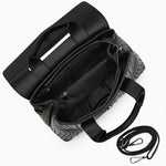 Lyla Luxury Black Woven Leather Tote Bag for Women - in Black | Arvea Bags