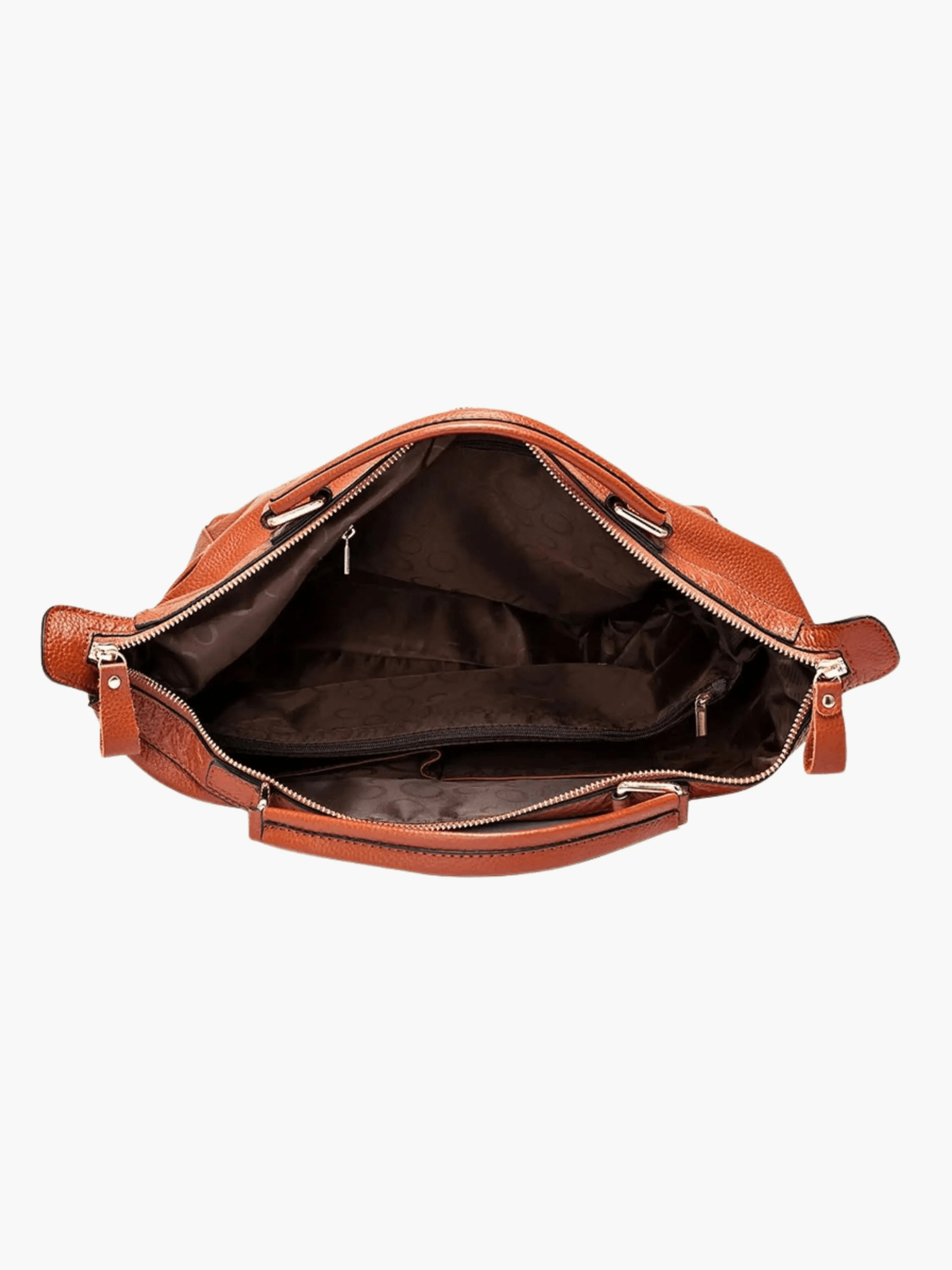 Madeline | Brown Leather Weekender Tote – Chic & Spacious - in Black | Arvea Bags