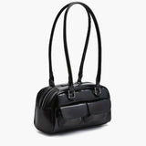 Maelle Pocket Tote Bag – Organised Everyday Handbag with Front Pockets - in Black | Arvea Bags