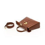 Marcelline | Elegant Black Leather Top - Handle Bag – Classic Luxury & Versatility - in Black | Arvea Bags