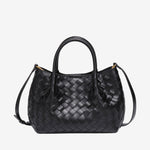 Mariana Woven Mini Tote - Soft Silhouette - in Black | Arvea Bags