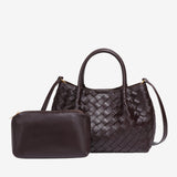 Mariana Woven Mini Tote - Soft Silhouette - in Green | Arvea Bags