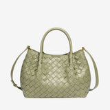 Mariana Woven Mini Tote - Soft Silhouette - in Green | Arvea Bags
