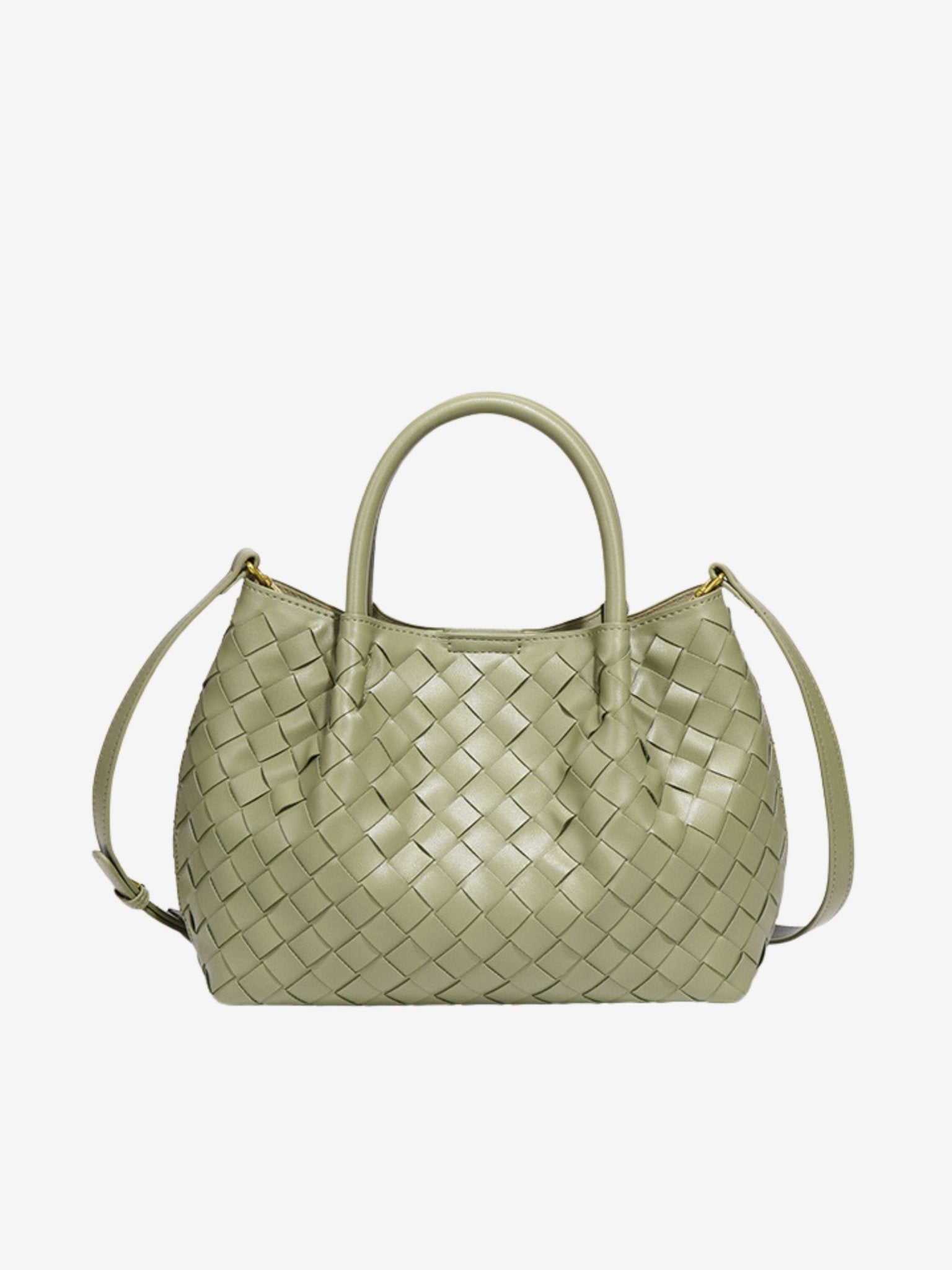 Mariana Woven Mini Tote - Soft Silhouette - in Green | Arvea Bags