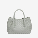 Mariana Woven Mini Tote - Soft Silhouette - in Light Grey | Arvea Bags