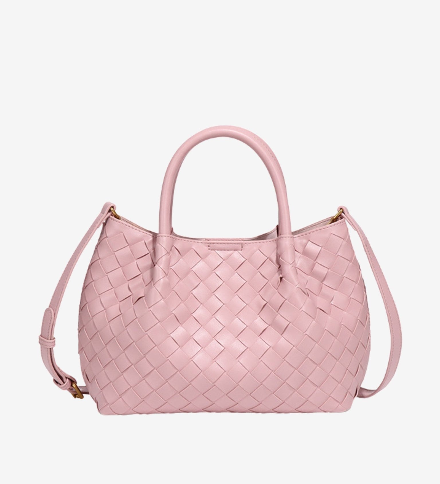 Mariana Woven Mini Tote - Soft Silhouette - in Light Pink | Arvea Bags