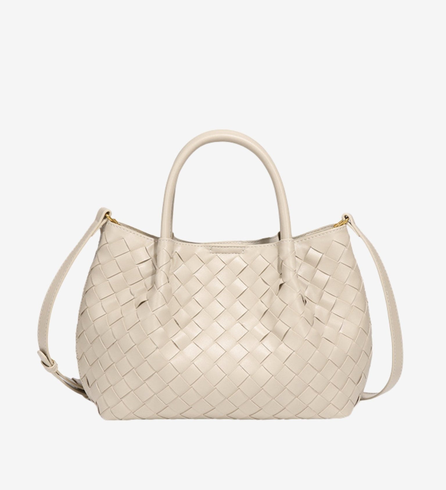 Mariana Woven Mini Tote - Soft Silhouette - in Off White | Arvea Bags