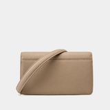 Mariselle | Luxe Taupe Leather Crossbody Bag – Elegant & Versatile - in Khaki | Arvea Bags