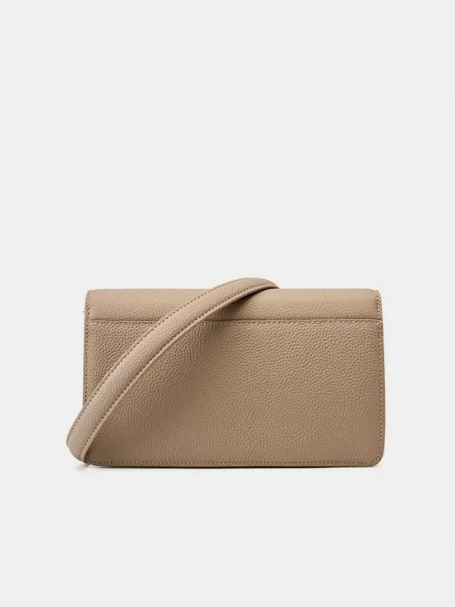 Mariselle | Luxe Taupe Leather Crossbody Bag – Elegant & Versatile - in Khaki | Arvea Bags