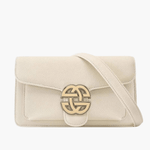 Mariselle | Luxe Taupe Leather Crossbody Bag – Elegant & Versatile - in Light Beige | Arvea Bags