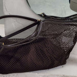 Maya Mesh Shopper Bag – Lightweight Spacious Tote for Everyday Use - in Brown | Arvea Bags