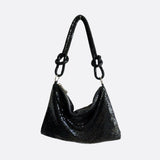 Mesh Shoulder Bag – Chic Party Evening Purse - in Black | Arvea Bags