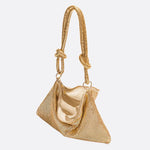 Mesh Shoulder Bag – Chic Party Evening Purse - in Gold | Arvea Bags