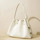 Mila | Luxe Caramel Leather Bucket Bag – Chic & Spacious - in Beige | Arvea Bags