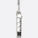 Mini chain - link bag with square metallic plates - in Silver | Arvea Bags