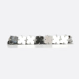 Mini chain - link bag with square metallic plates - in Silver | Arvea Bags