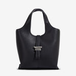 Minimalist Structured Crossbody Tote Bag for Women - in Black | Arvea Bags