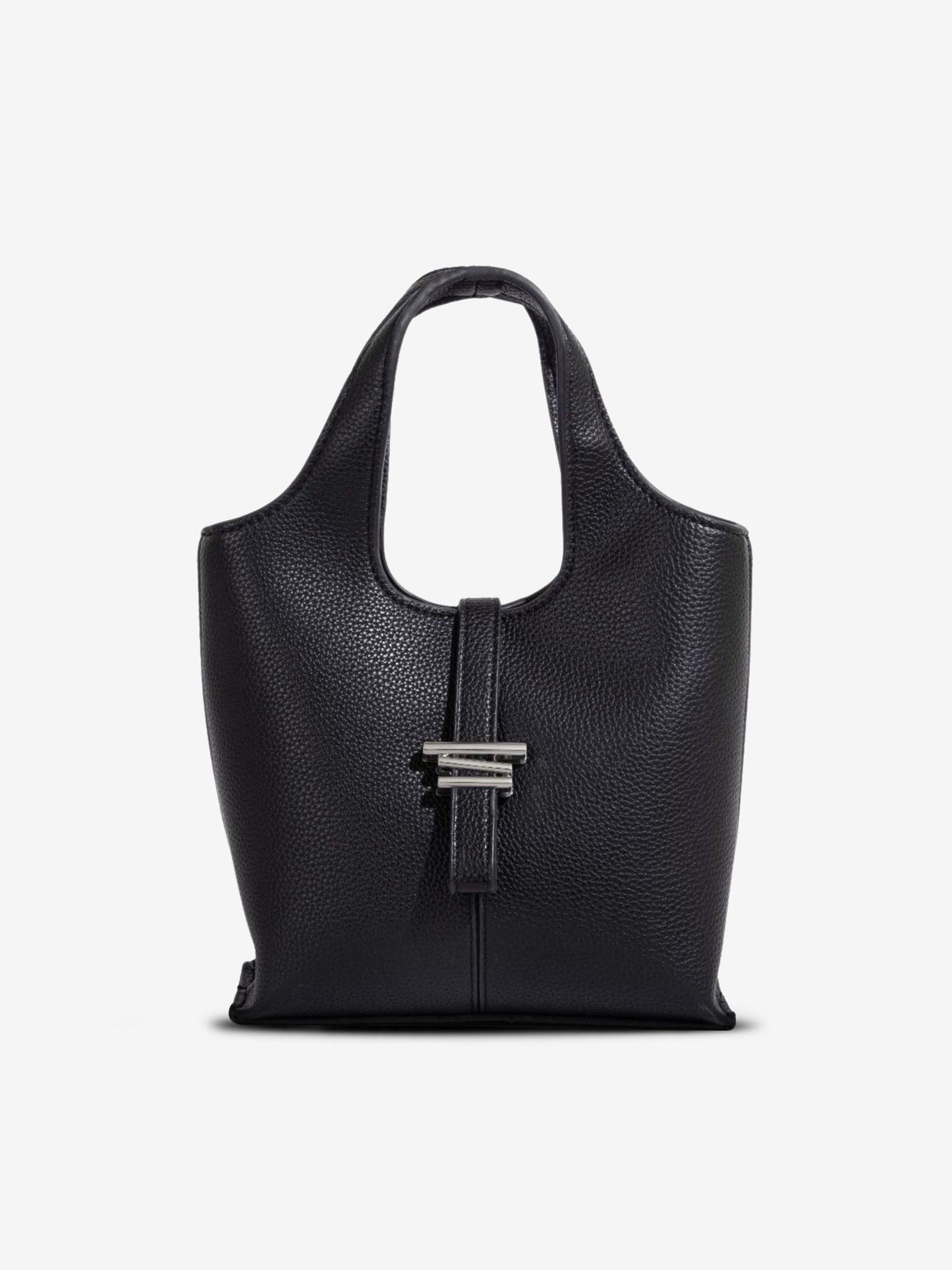Minimalist Structured Crossbody Tote Bag for Women - in Black | Arvea Bags