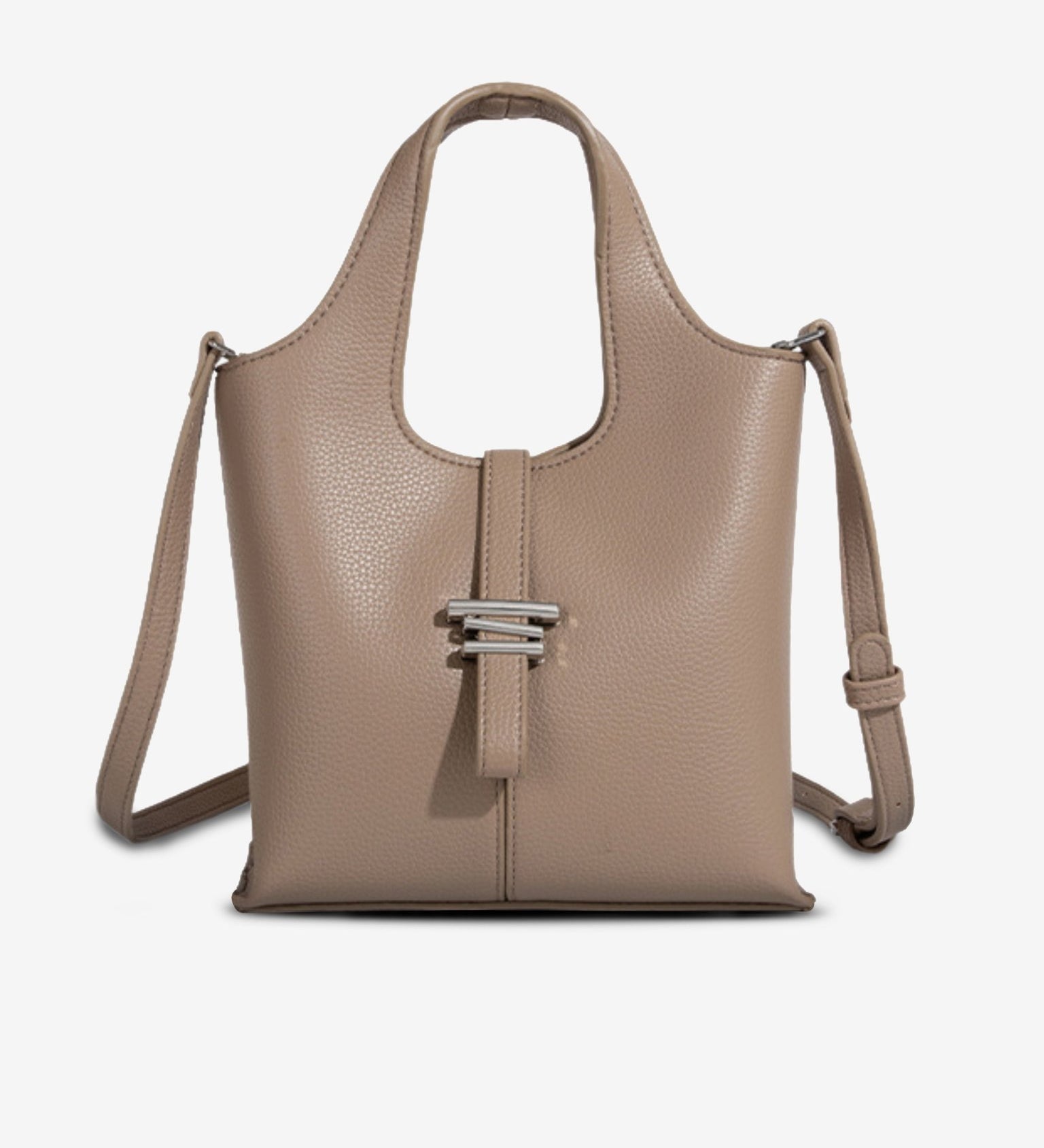 Minimalist Structured Crossbody Tote Bag for Women - in Elephant Grey | Arvea Bags