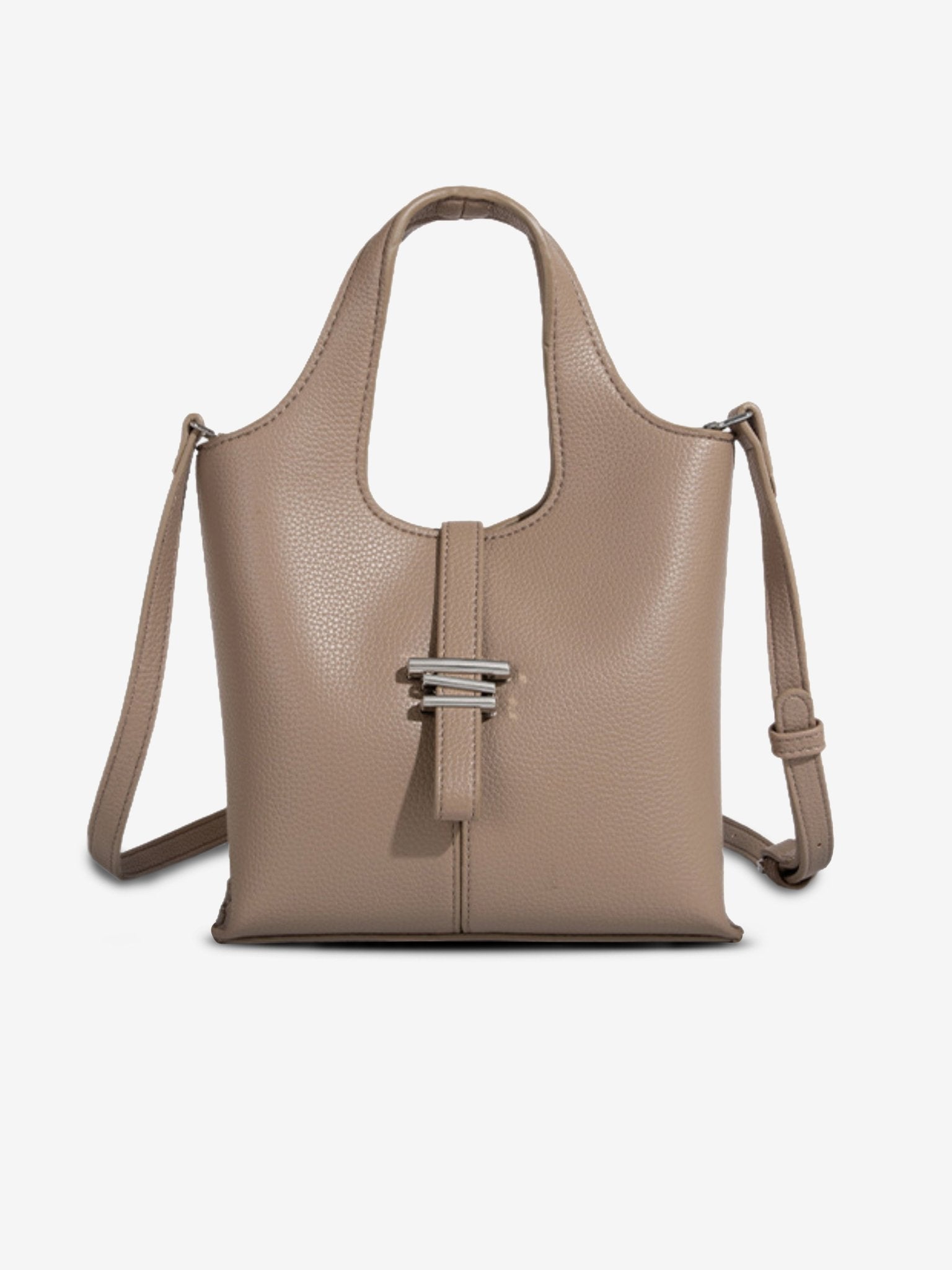 Minimalist Structured Crossbody Tote Bag for Women - in Elephant Grey | Arvea Bags