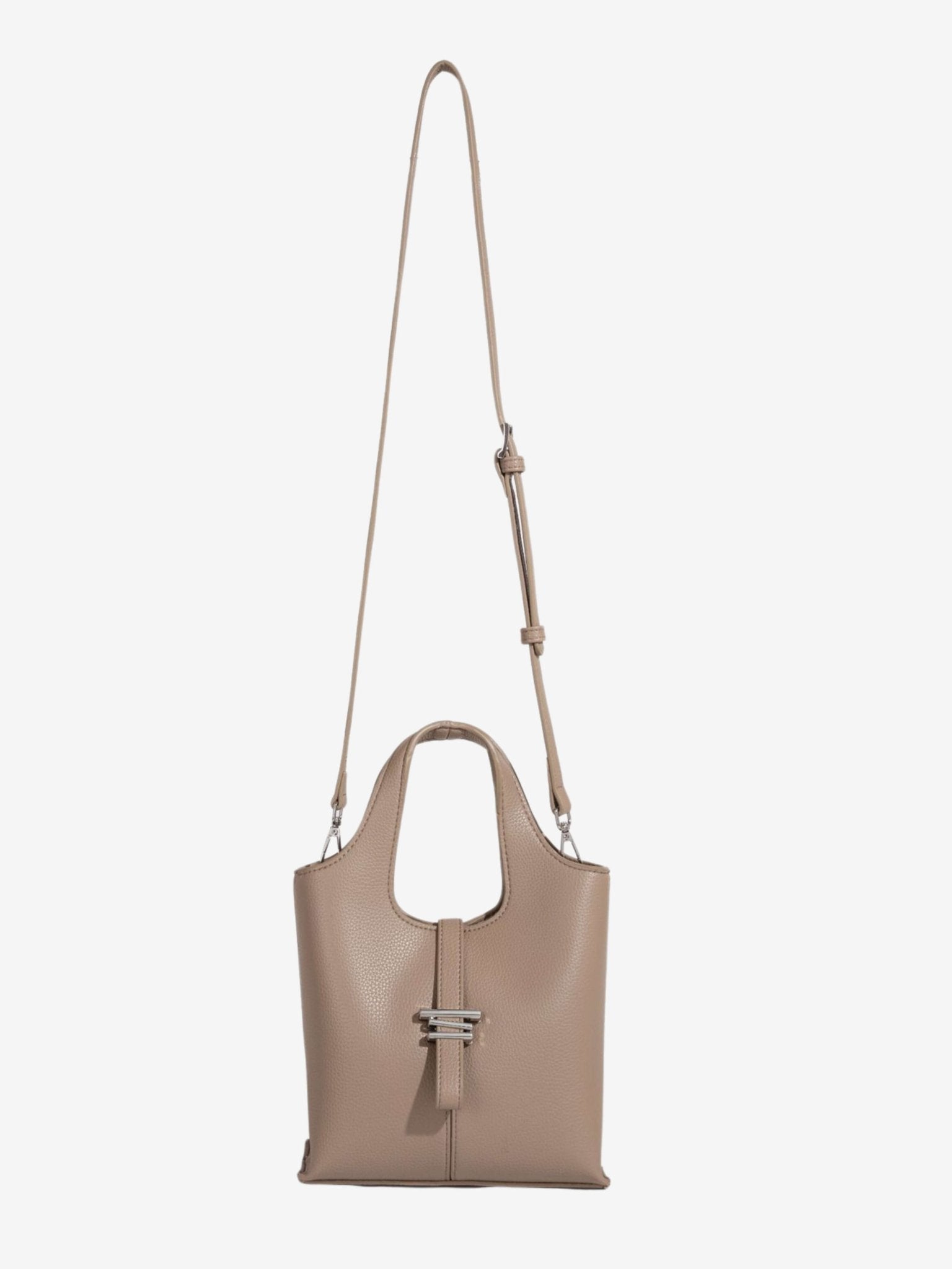 Minimalist Structured Crossbody Tote Bag for Women - in Elephant Grey | Arvea Bags