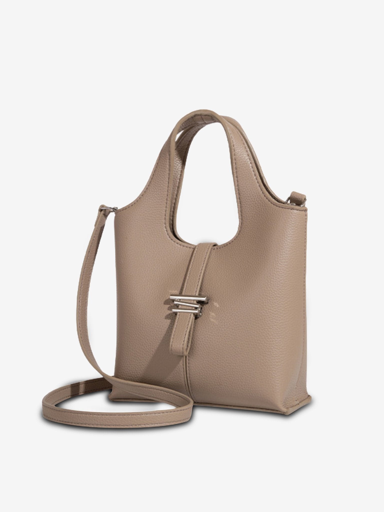 Minimalist Structured Crossbody Tote Bag for Women - in Elephant Grey | Arvea Bags