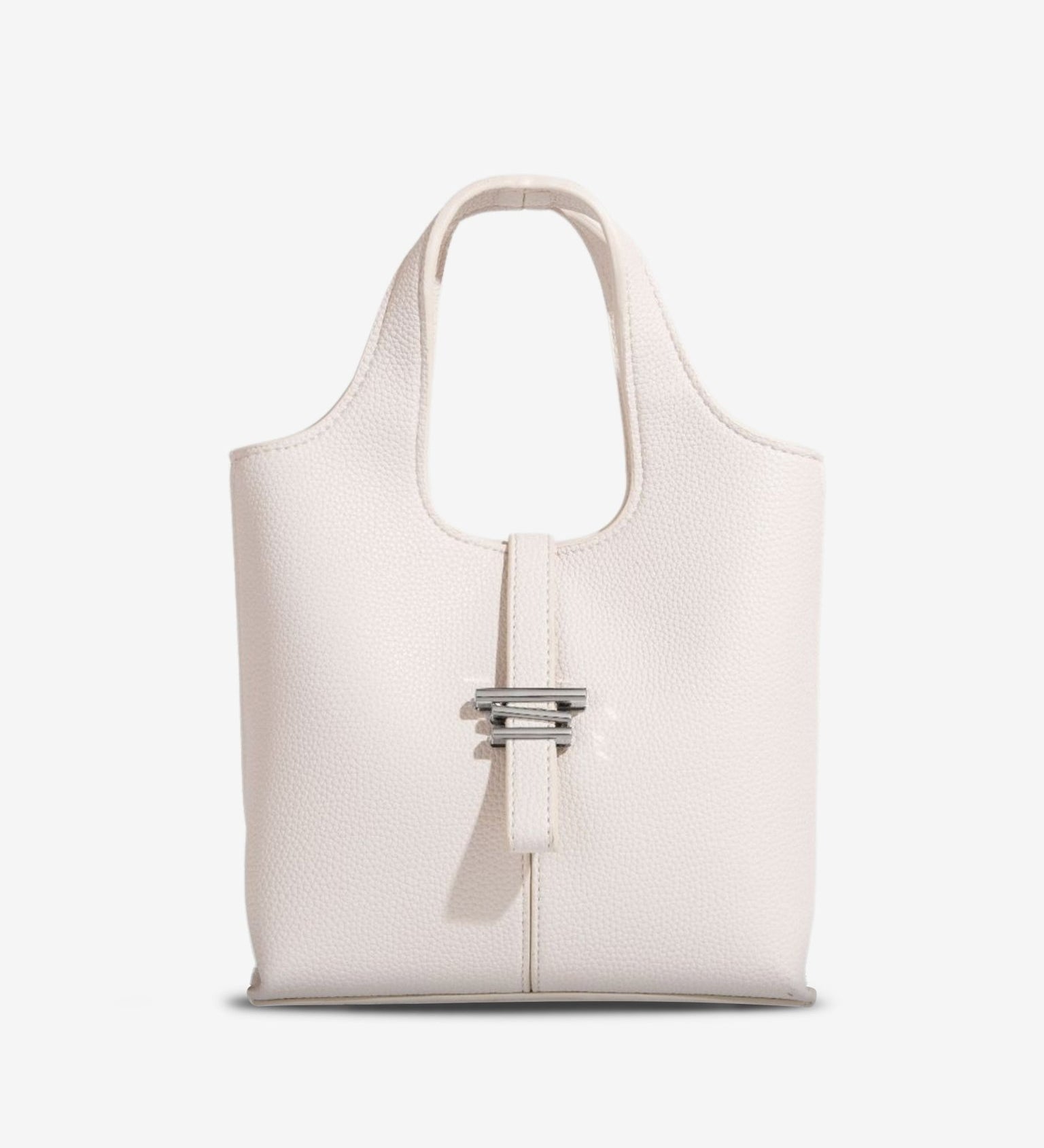 Minimalist Structured Crossbody Tote Bag for Women - in Off White | Arvea Bags