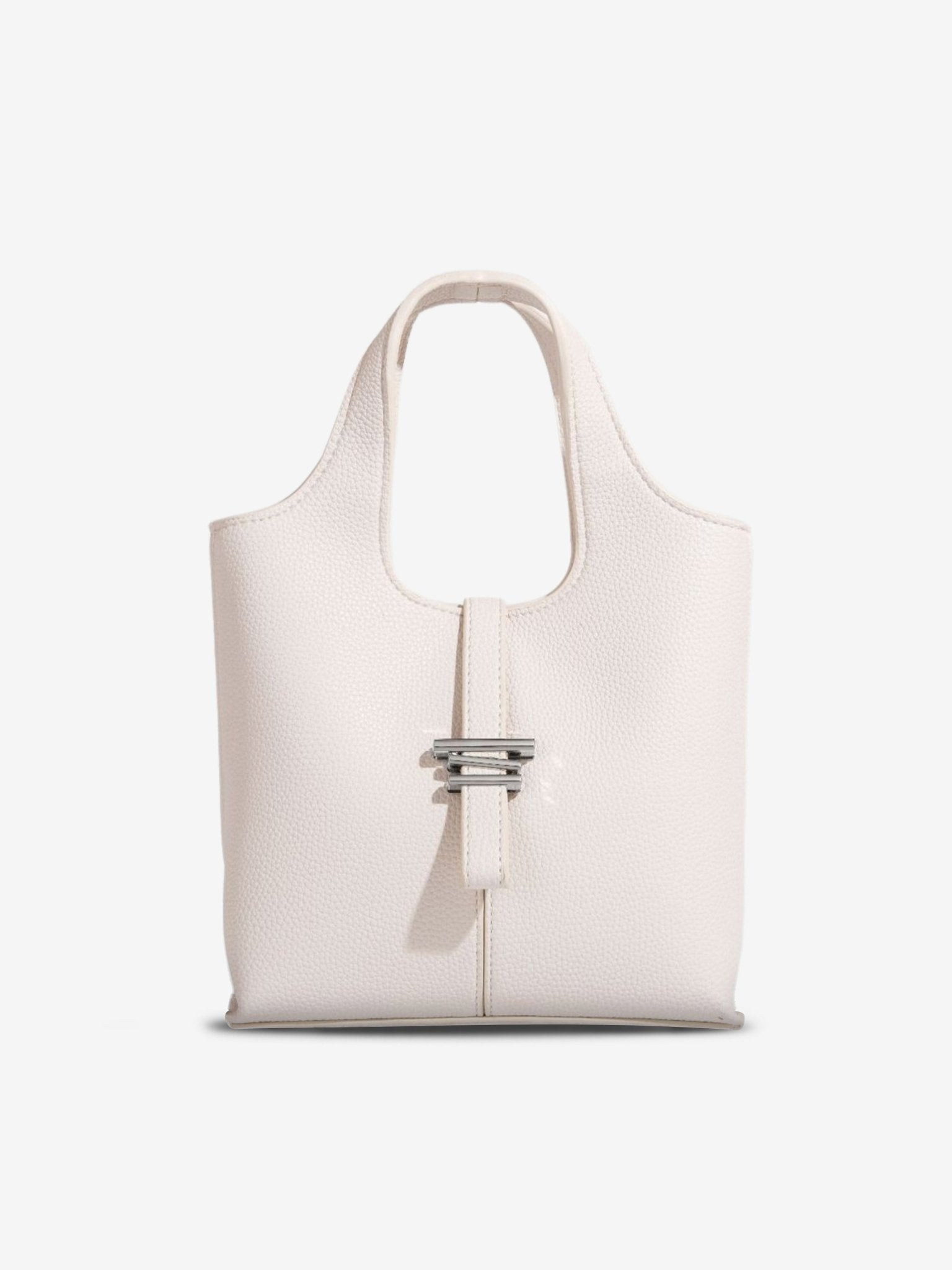 Minimalist Structured Crossbody Tote Bag for Women - in Off White | Arvea Bags