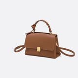 Minimalist Trapeze Handbag with Top Handle and Shoulder Strap - in White | Arvea Bags
