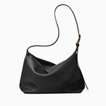Monica Soft Leather Shoulder Bag – Slouchy Luxe in Black Leather - in Black | Arvea Bags