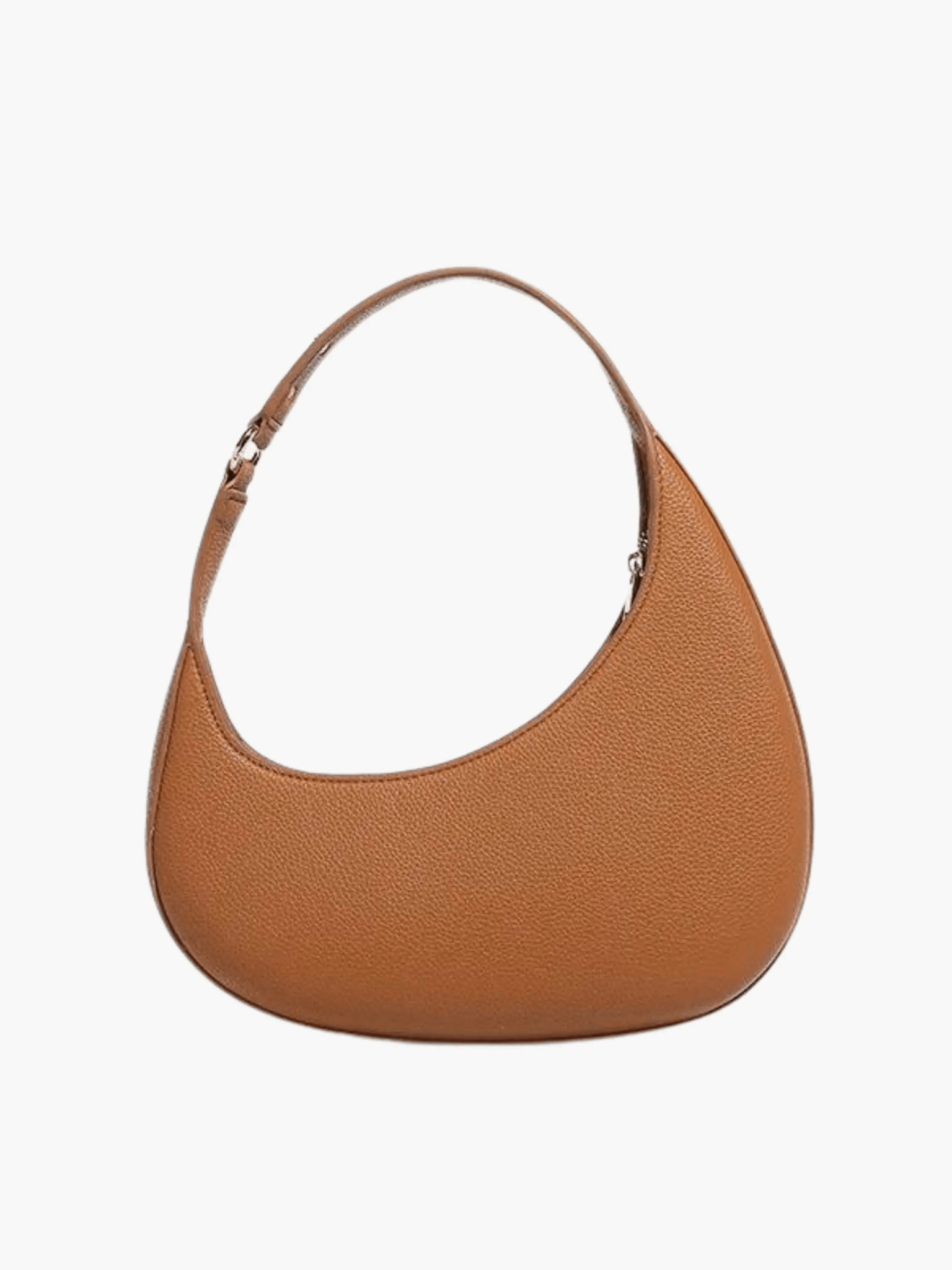 Myrrisa | Luxe Taupe Leather Shoulder Bag – Minimal & Chic - in Brown | Arvea Bags