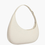 Myrrisa | Luxe Taupe Leather Shoulder Bag – Minimal & Chic - in Khaki | Arvea Bags