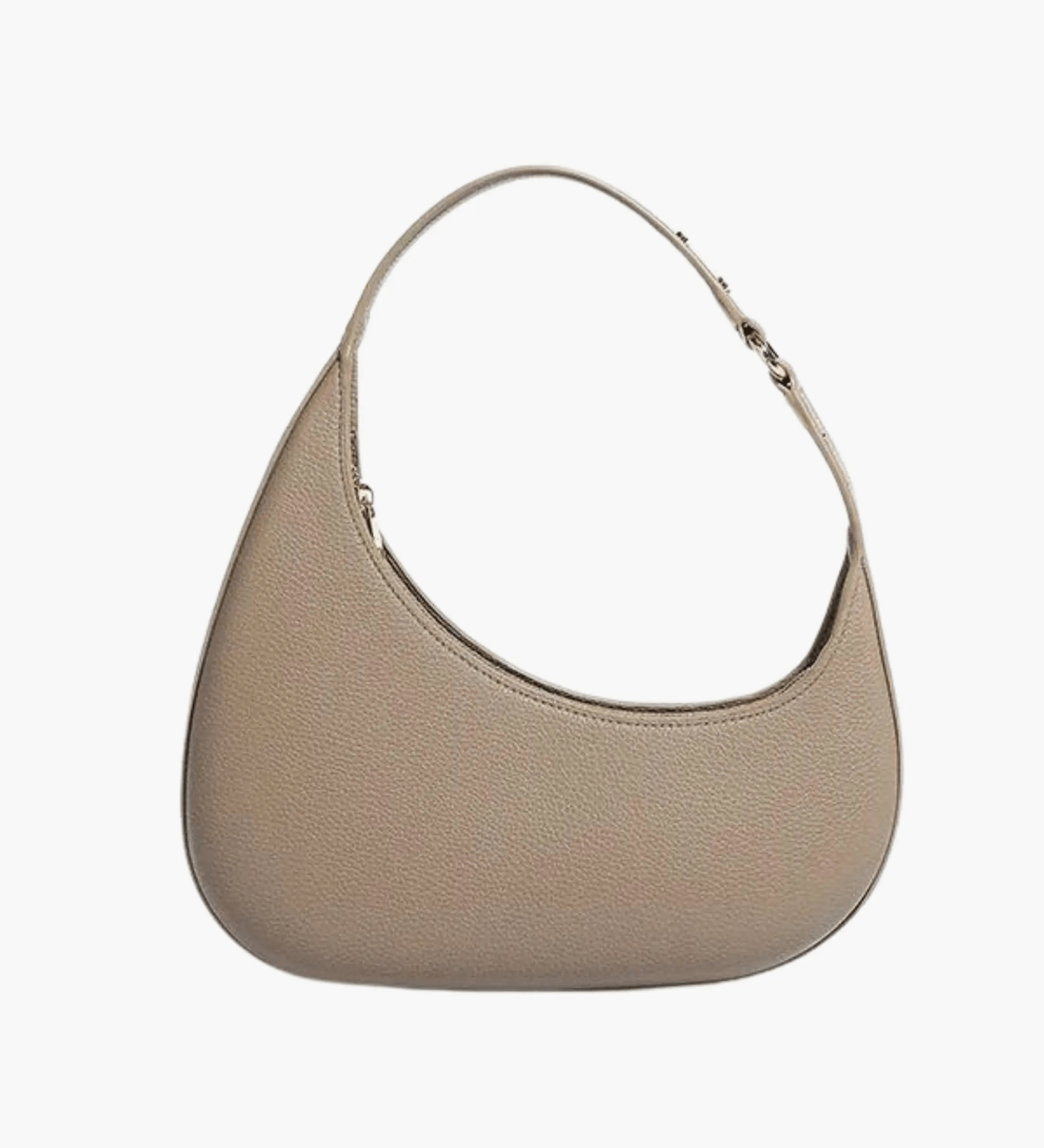 Myrrisa | Luxe Taupe Leather Shoulder Bag – Minimal & Chic - in Khaki | Arvea Bags