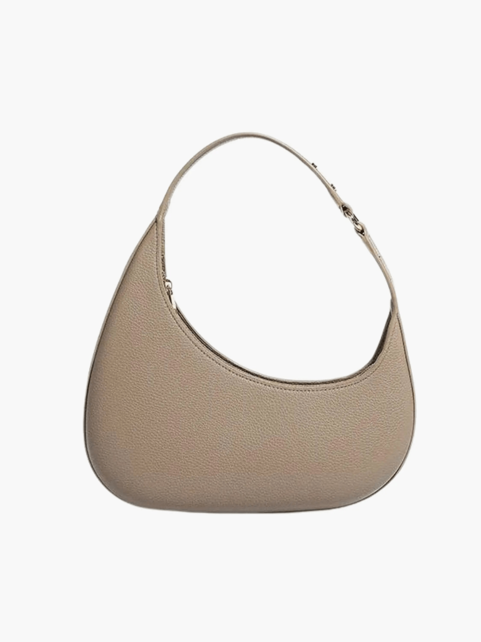 Myrrisa | Luxe Taupe Leather Shoulder Bag – Minimal & Chic - in Khaki | Arvea Bags