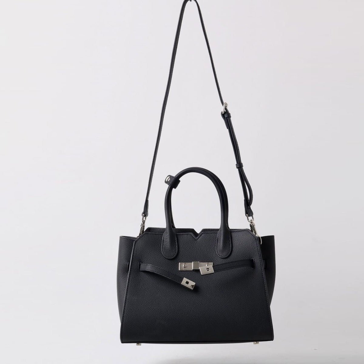 Natalie | Taupe Leather Satchel Bag – Elegant & Timeless - in Khaki | Arvea Bags