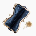 Nivara | Vintage - Inspired Sequin Evening Bag – Elegant & Glamorous Design - in Navy Blue | Arvea Bags
