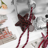 Nivelle | Leopard Star Leather Bag Charm – Bold, Stylish & Unique - in Maroon | Arvea Bags