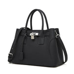 Noctelle | Black Structured Leather Handbag – Sophisticated & Timeless - in Black | Arvea Bags