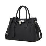 Noctelle | Black Structured Leather Handbag – Sophisticated & Timeless - in Black | Arvea Bags