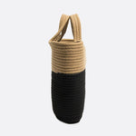 Noir Terra Two - Tone Rope Tote – Black and Beige - in Beige | Arvea Bags