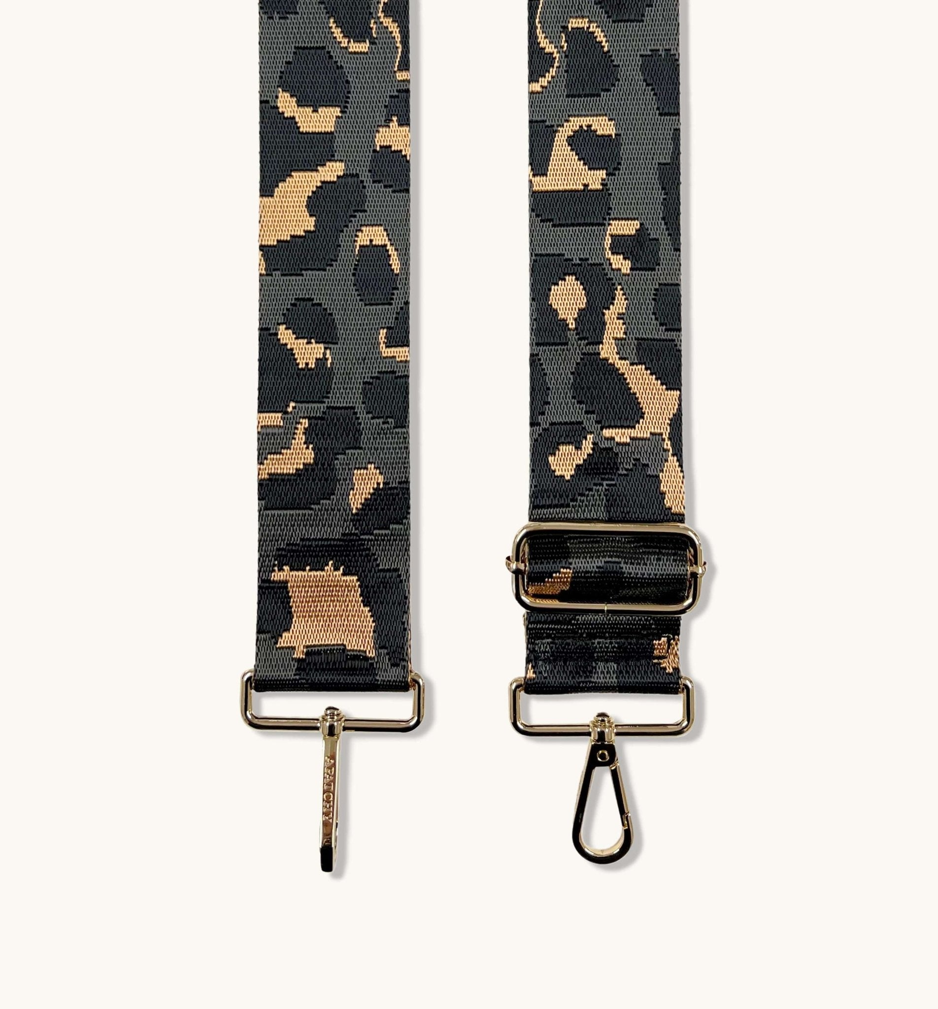 Novara | Leopard Print Woven Bag Strap – Bold & Adjustable Accessory - in Multicolor | Arvea Bags